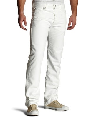 Levi's 501 Prewashed Optic White Jeans