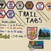 Embroidered Trail Tag patches