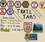 Embroidered Trail Tag patches