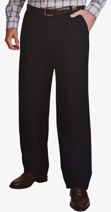 Dockers D4 Relaxed Fit Pleated True Chino Black Front