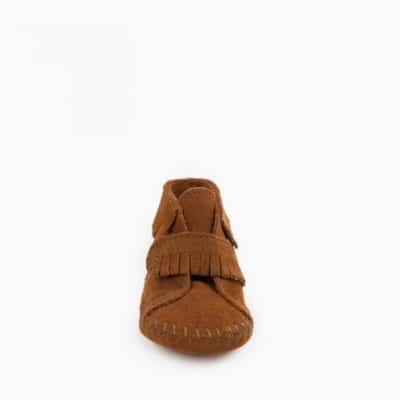 Infant Bootie Front Strap Brown