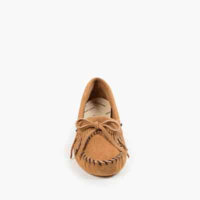 Women's Kilty Soft Sole Moccasin Taupe