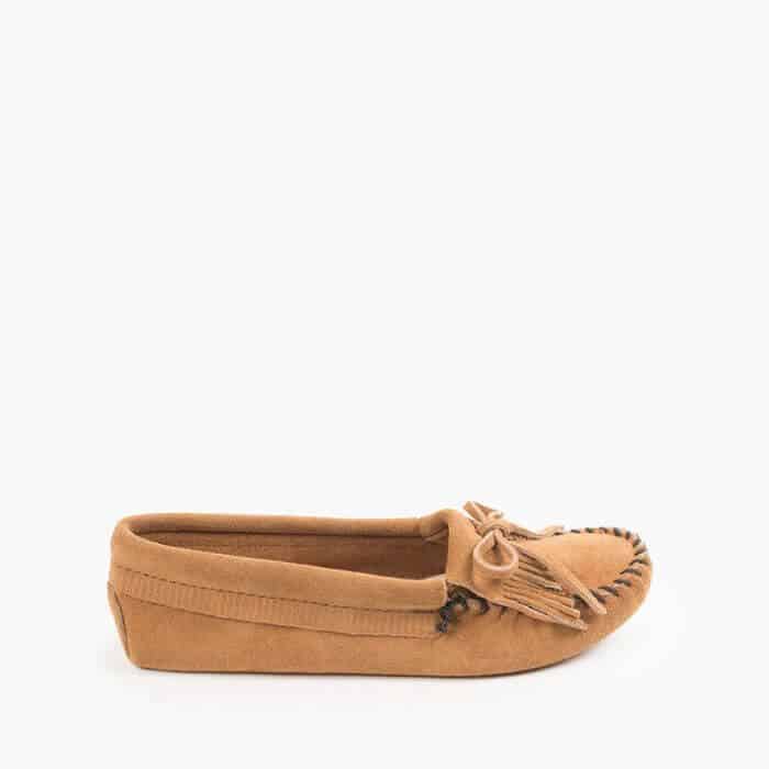Women's Kilty Soft Sole Moccasin Taupe