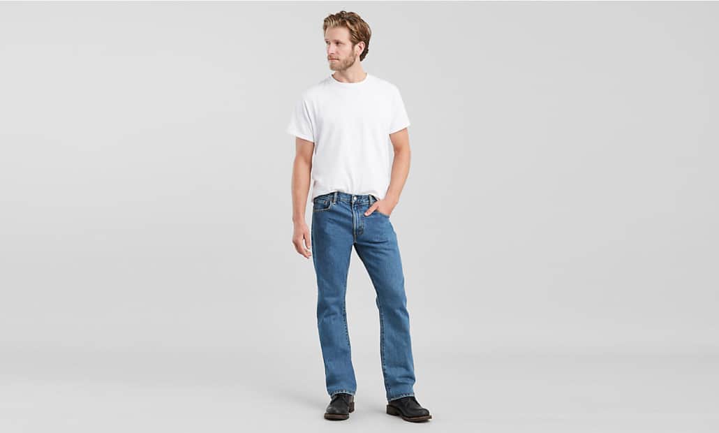 Levi's 527 Men's Slim Bootcut Denim Jeans It's All Fun Light Blue