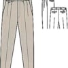 Dockers D4 Relaxed Fit Pleated and Cuffed Visual Illustration
