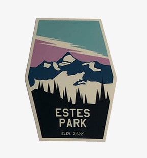 ESTES PARK ELEV 7,522' Vinal Sticker