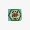 BEAR LAKE sew on embroidered patch trail tag